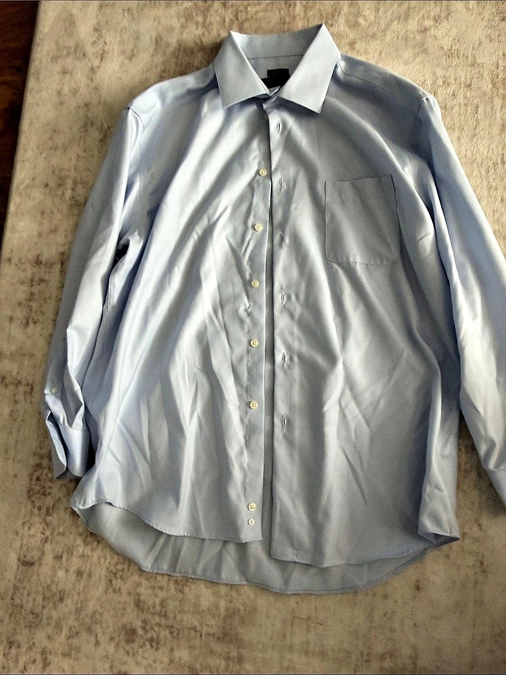Pronto Uomo Non-Iron Modern Fit Dress Shirt Blue 17 1/2 32/33